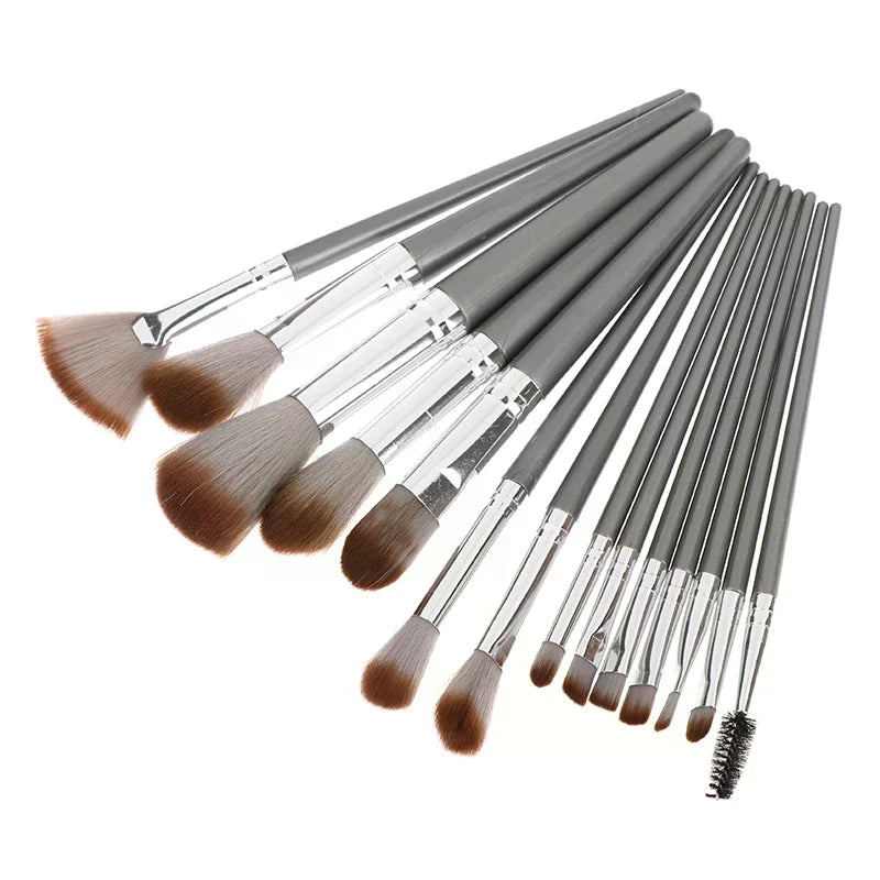14-Piece Synthetic Makeup Brush Set – Foundation, Blush & More