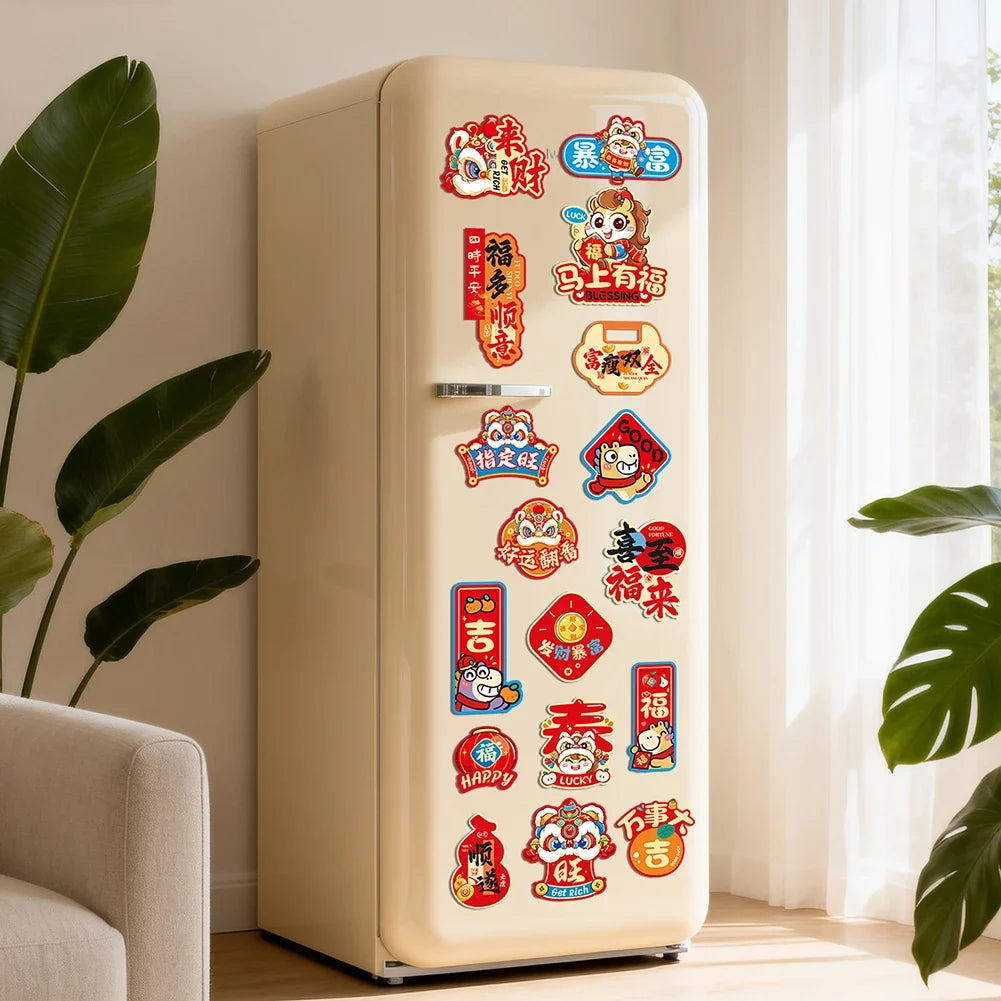 Chinese New Year Year of Horse Fridge Magnets | 6/8/16 Pcs