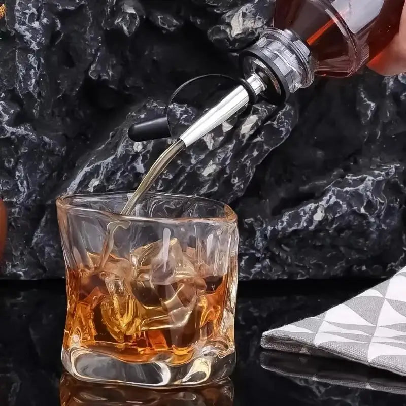 Leak-Proof Wine Bottle Stopper, Pourer & Dispenser Nozzle