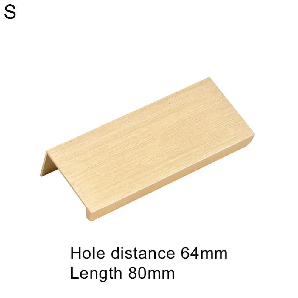 Hidden Drawer Pull Handle – Rose Gold Aluminum Cabinet Hardware