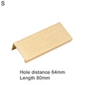 Hidden Drawer Pull Handle – Rose Gold Aluminum Cabinet Hardware