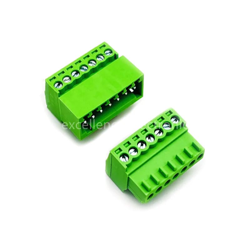 2EDGRK 2.54mm Plug-in Screw Terminal Block Set – 5 Sets 2P–8P