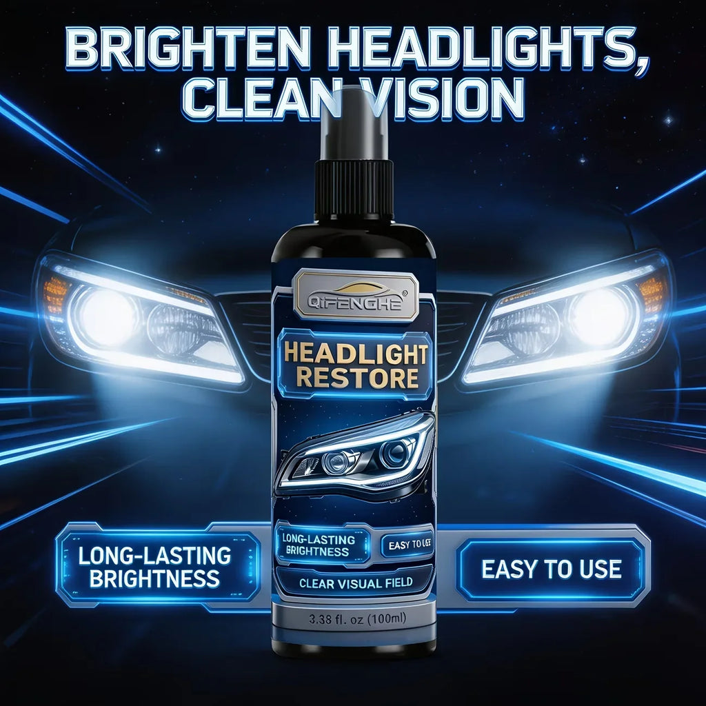 Car Headlight Restoration Kit – Restore Spray & Polish 100ml