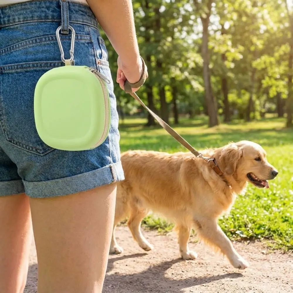 Silicone Dog Treat Pouch | Waterproof Hands-Free Training Bag