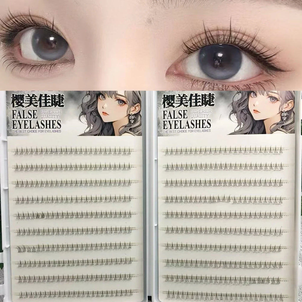 5mm C-Curl Lower Lash Segments | Natural False Eyelashes