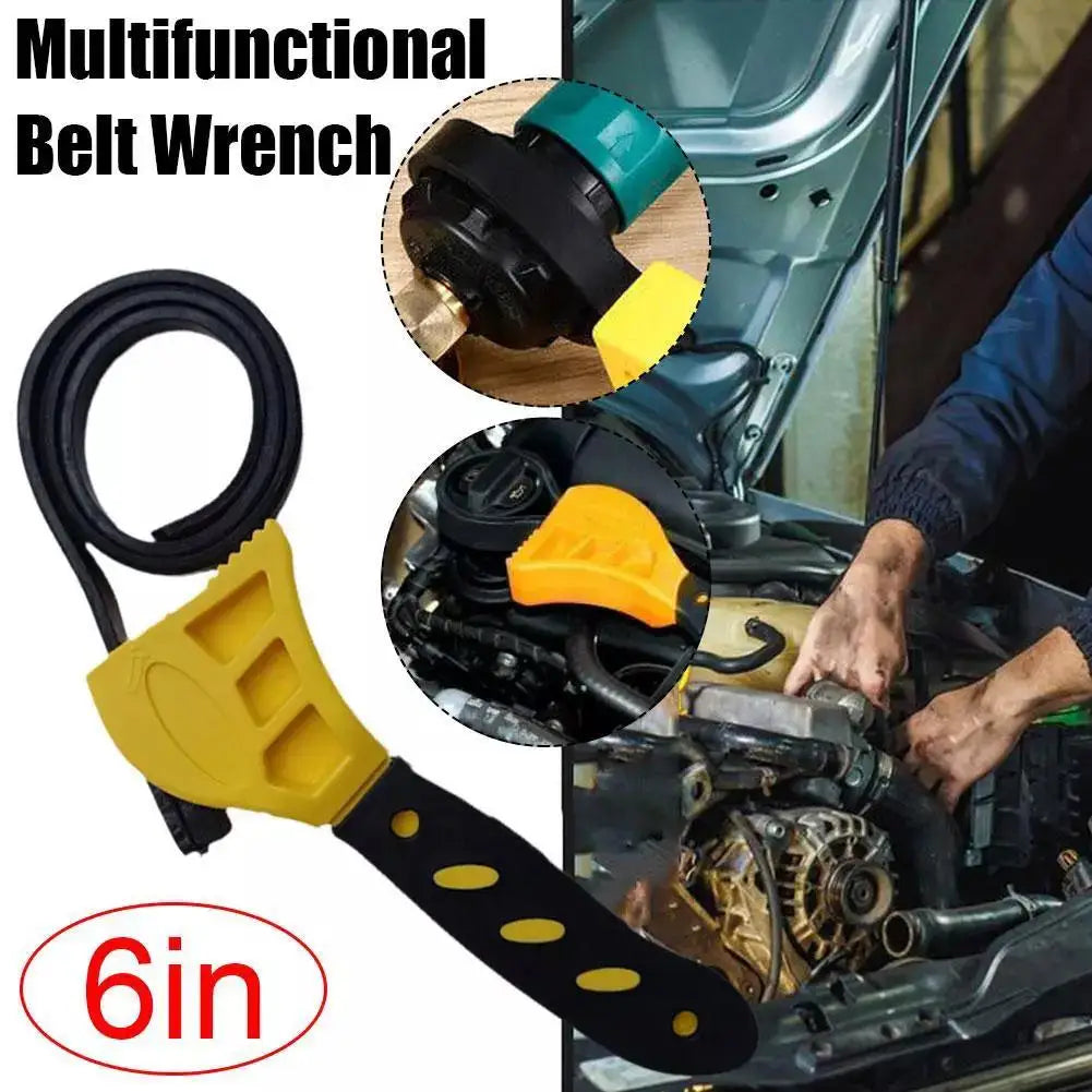 6-Inch Adjustable Belt Strap Wrench – Oil Filter Removal Tool