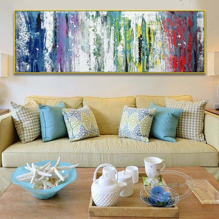Abstract Hand-Painted Oil Painting on Canvas | Custom Wall Art