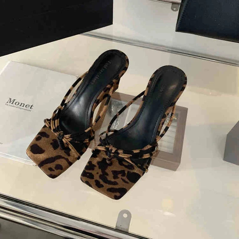 Women's Wedge Heel Slide Sandals – Elegant Party Dress Shoes