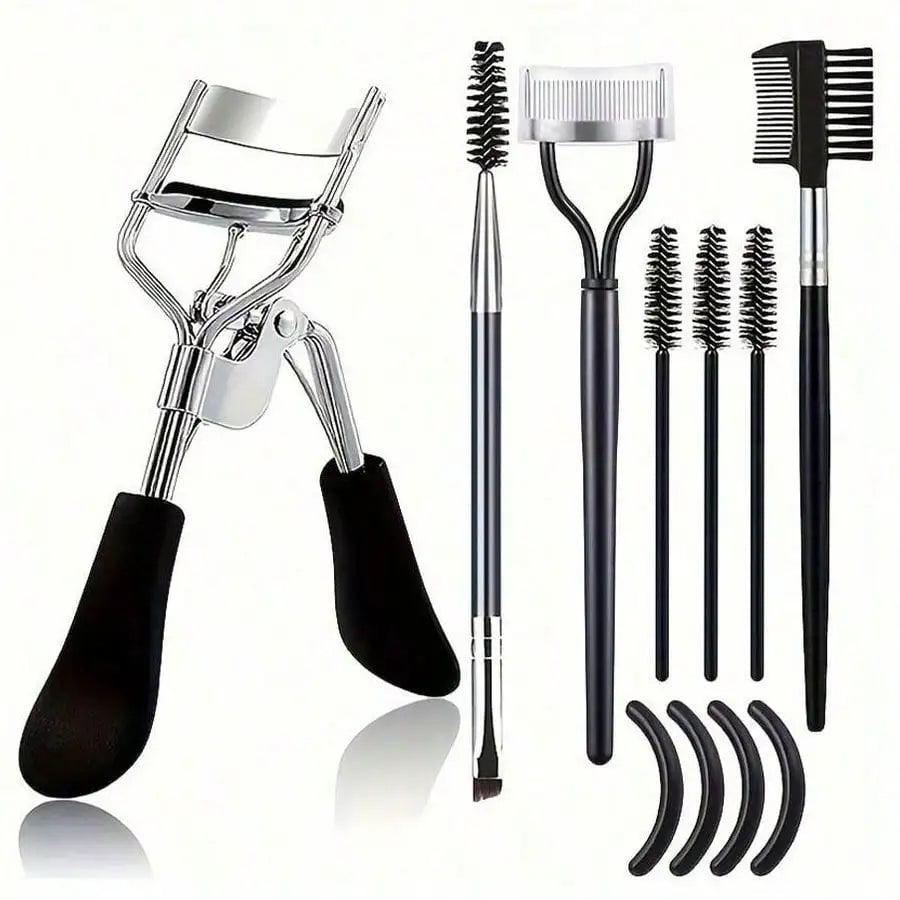 11-in-1 Eyelash Grooming Kit – Curler, Wand & Brow Brush