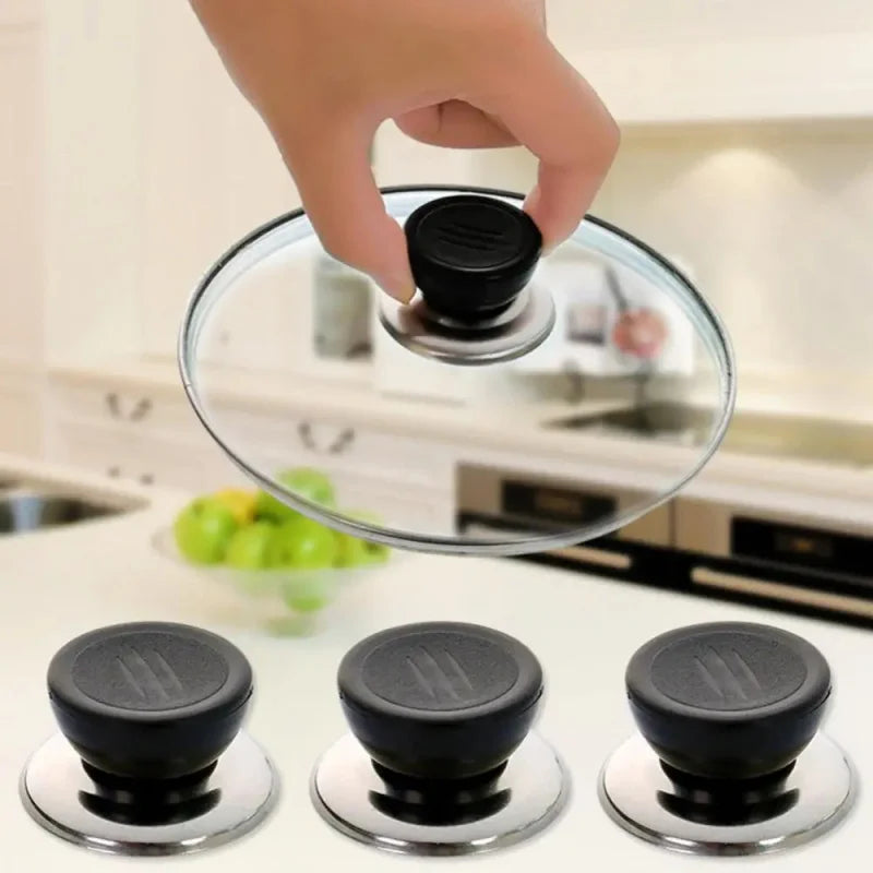 Replacement Pot Lid Knob Handle – Universal Plastic & Steel (1–3 Pack)