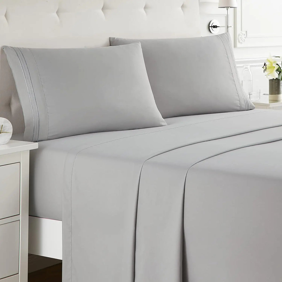 Battilo 4-Piece Luxury Microfiber Bed Sheet Set | All Sizes