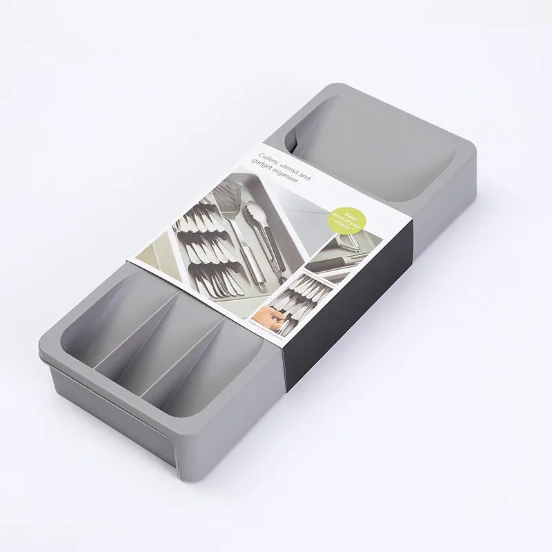 Kitchen Retractable Knife Fork Spoon Separation Sorting Tableware
