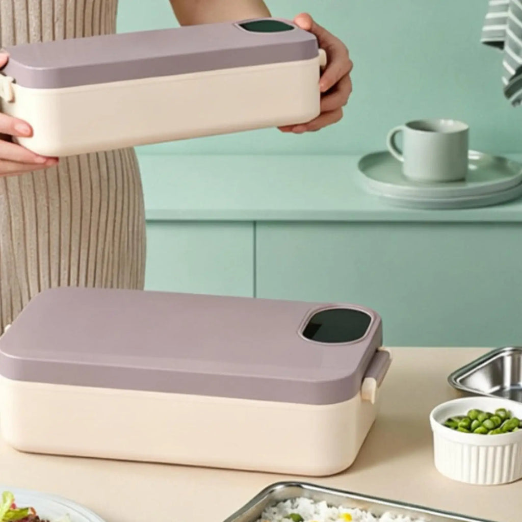 Portable Electric Lunch Box | Rechargeable Stainless Warmer