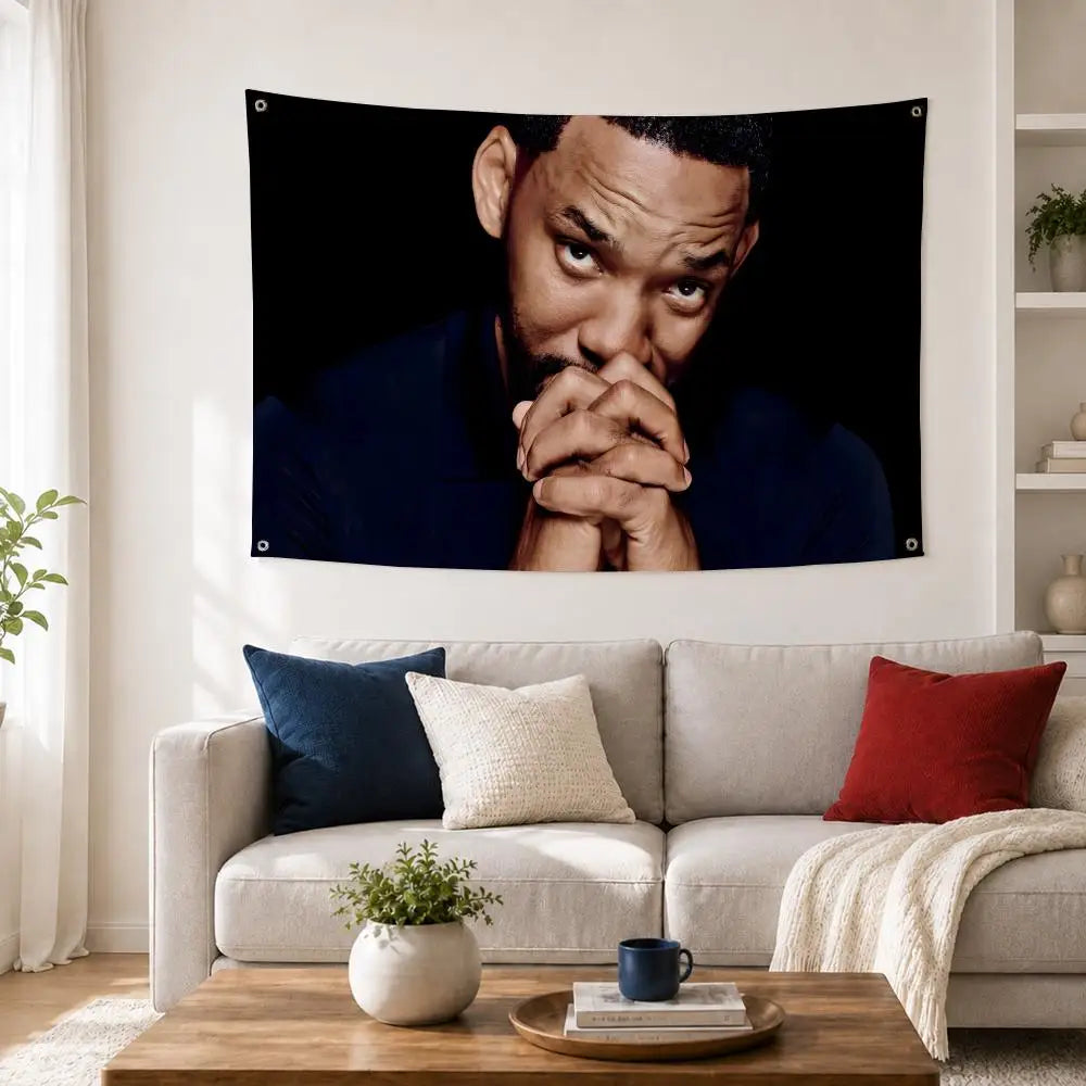 Will Smith Fan Art Flag – Indoor & Outdoor Wall Banner