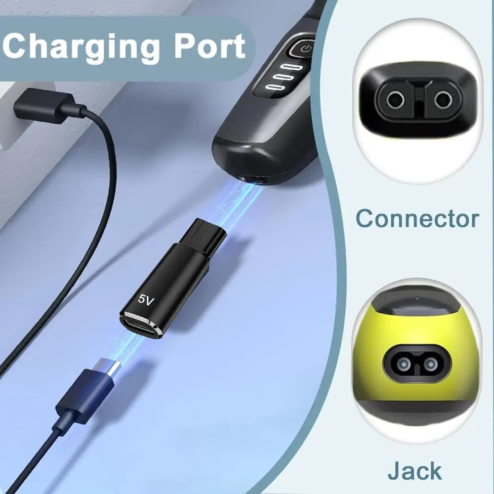 USB-C Adapter for Philips OneBlade Shaver | 5V Type-C Charger