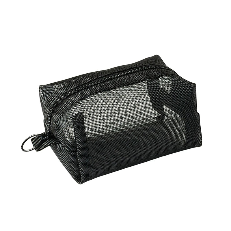 Breathable Mesh Zipper Pouch | Mini Travel & Makeup Bag