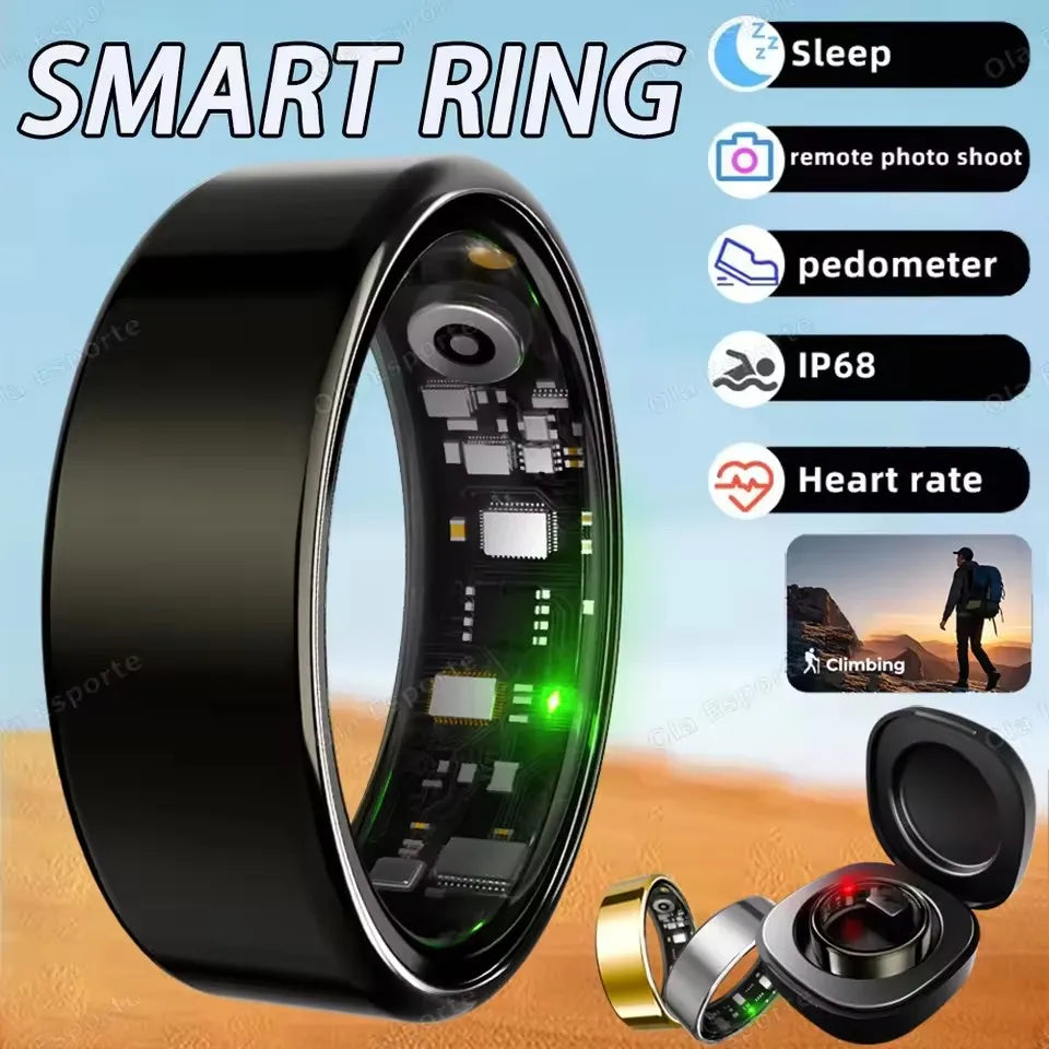 2025 Smart Ring Heart Rate Blood Pressure Sleep Monitoring Motion