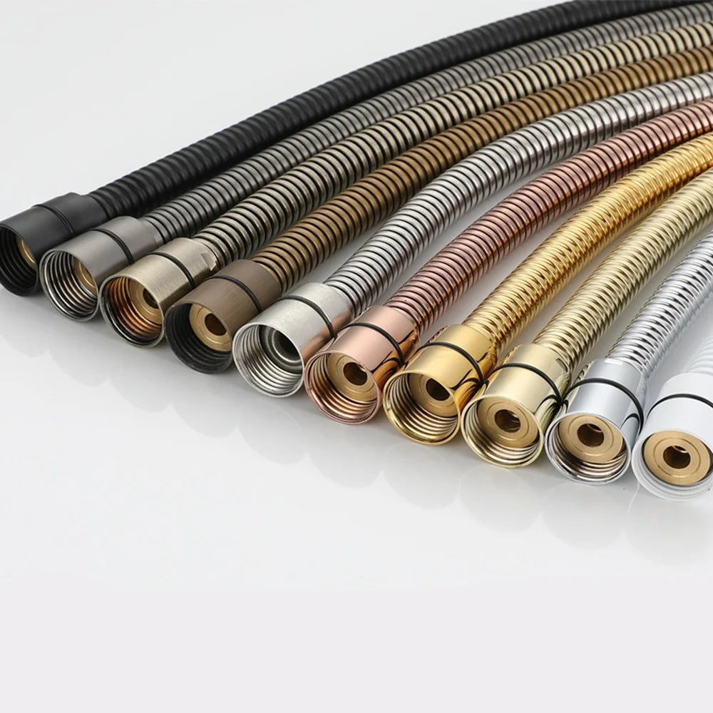 Flexible Stainless Steel Shower Hose 1.5m 2m 3m | Multi-Finish