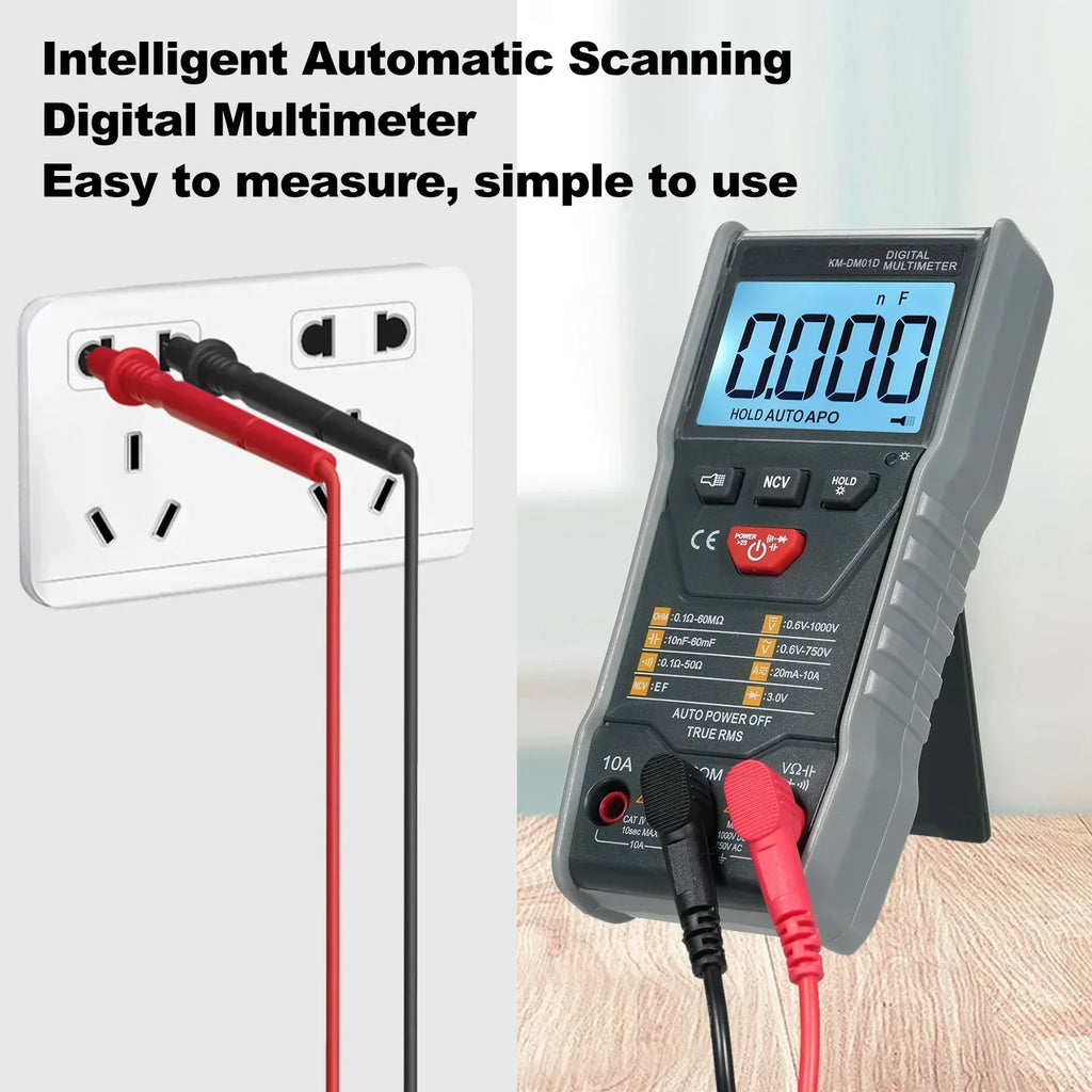 KM-DM01D Auto-Scan Digital Multimeter | 6000 Count RMS