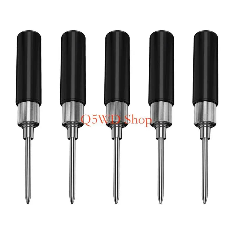 5-Pack Multimeter Test Probes – 2mm Tips, 4mm Banana Connectors