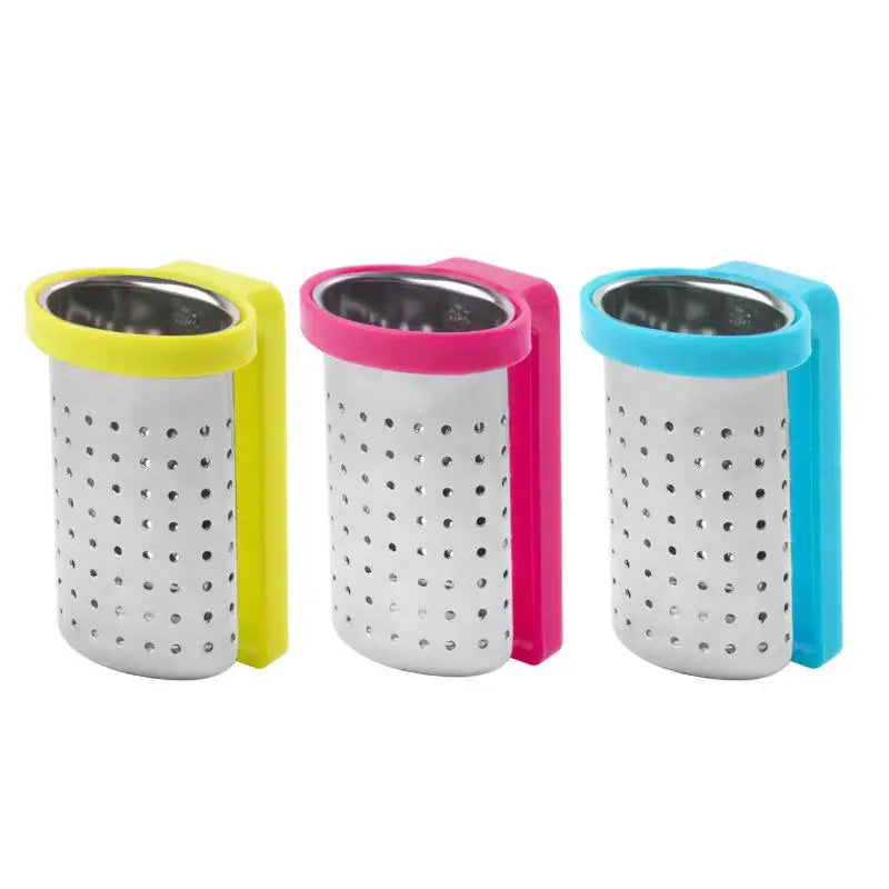 Stainless Steel Loose Leaf Tea Infuser with Silicone Rim
