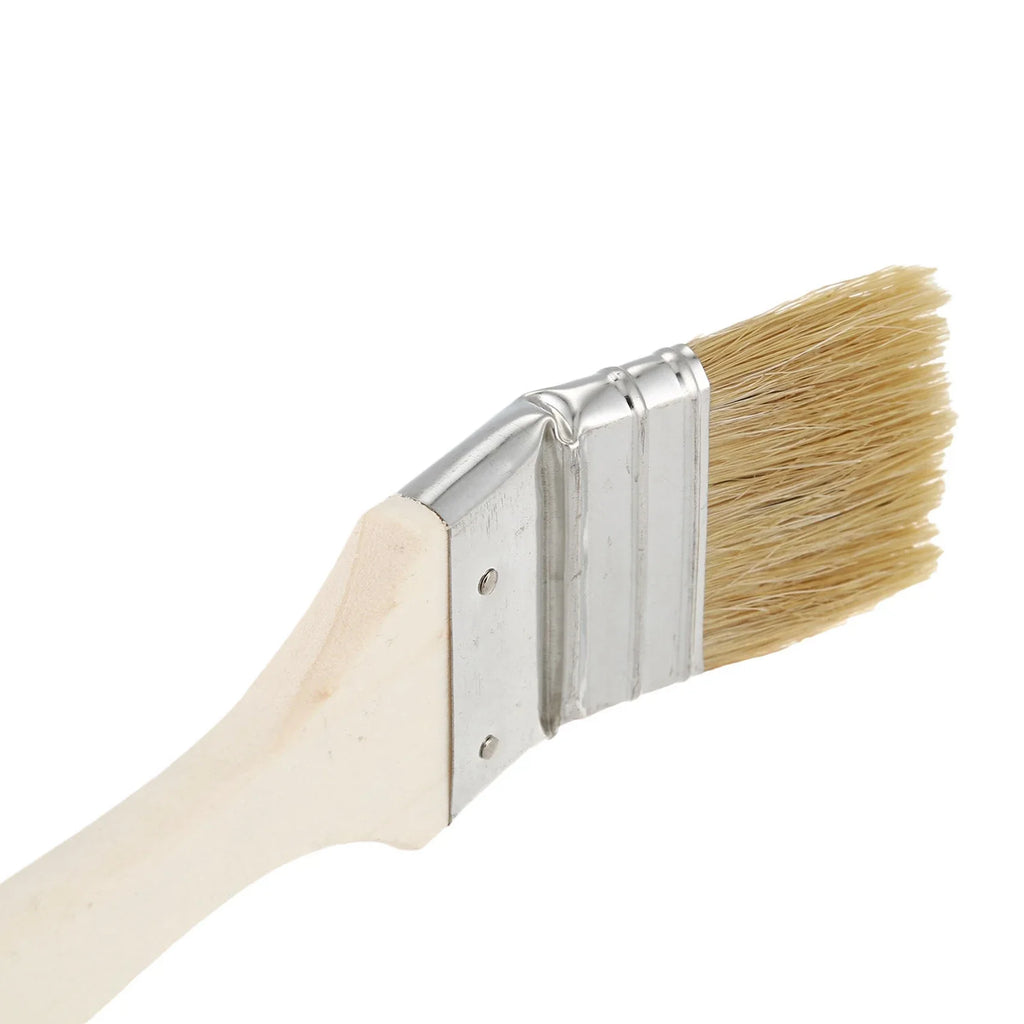 A36T- Wide Wooden Handle Metal Ferrule Faux Bristle Head Radiator