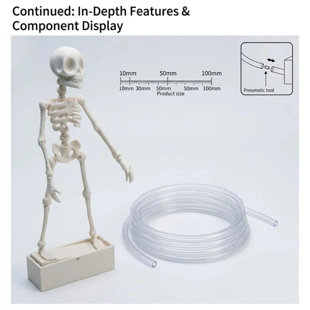 Dancing Skeleton Aquarium Bubbler Decoration with Air Hose