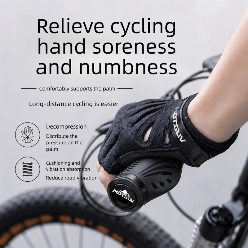 MTB Ergonomic Handlebar Grips – Dual Lock Aluminum Non-Slip