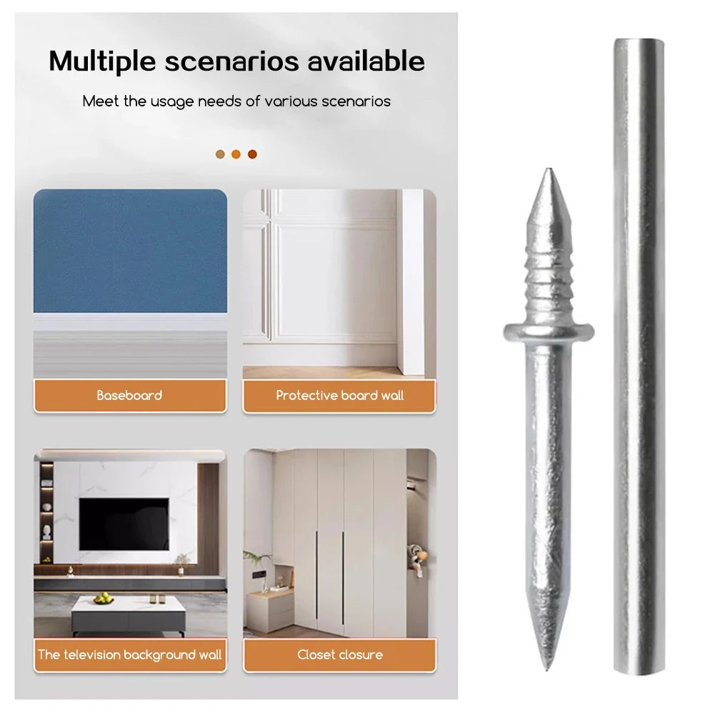 Seamless Double-Head Skirting Board Nails – Trace-Less 100–300pc