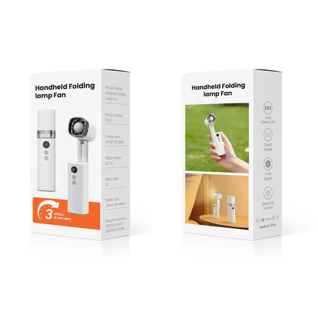 Mini USB Rechargeable Portable Fan – Desk & Outdoor Cooling