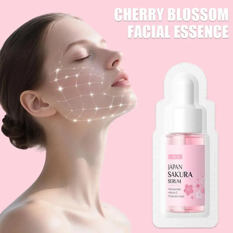 10-Pack Sakura Hyaluronic Acid Face Serum 1ml Travel Size