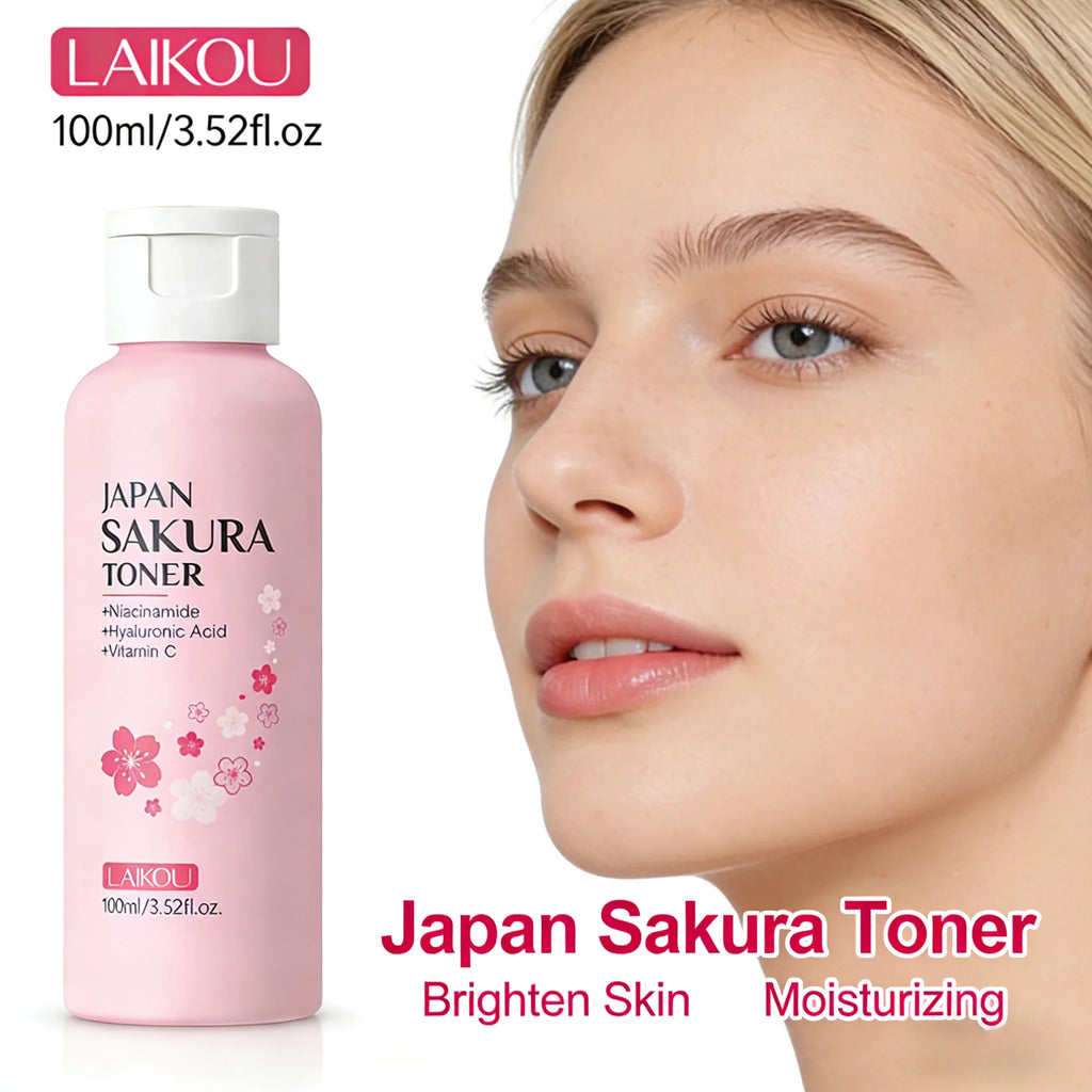 LAIKOU Sakura Face Toner 100ml – Brightening & Hydrating