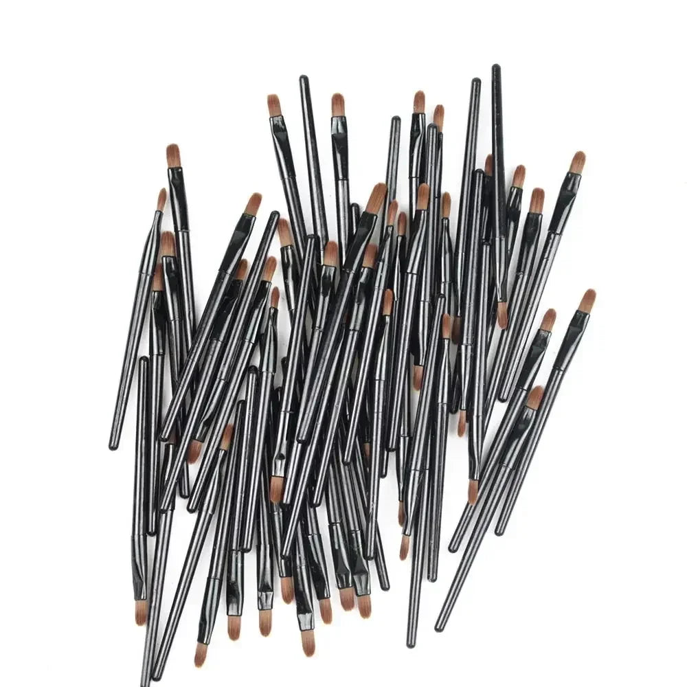 100pcs Disposable Lip Gloss Brush Wands & Eyeliner Applicators