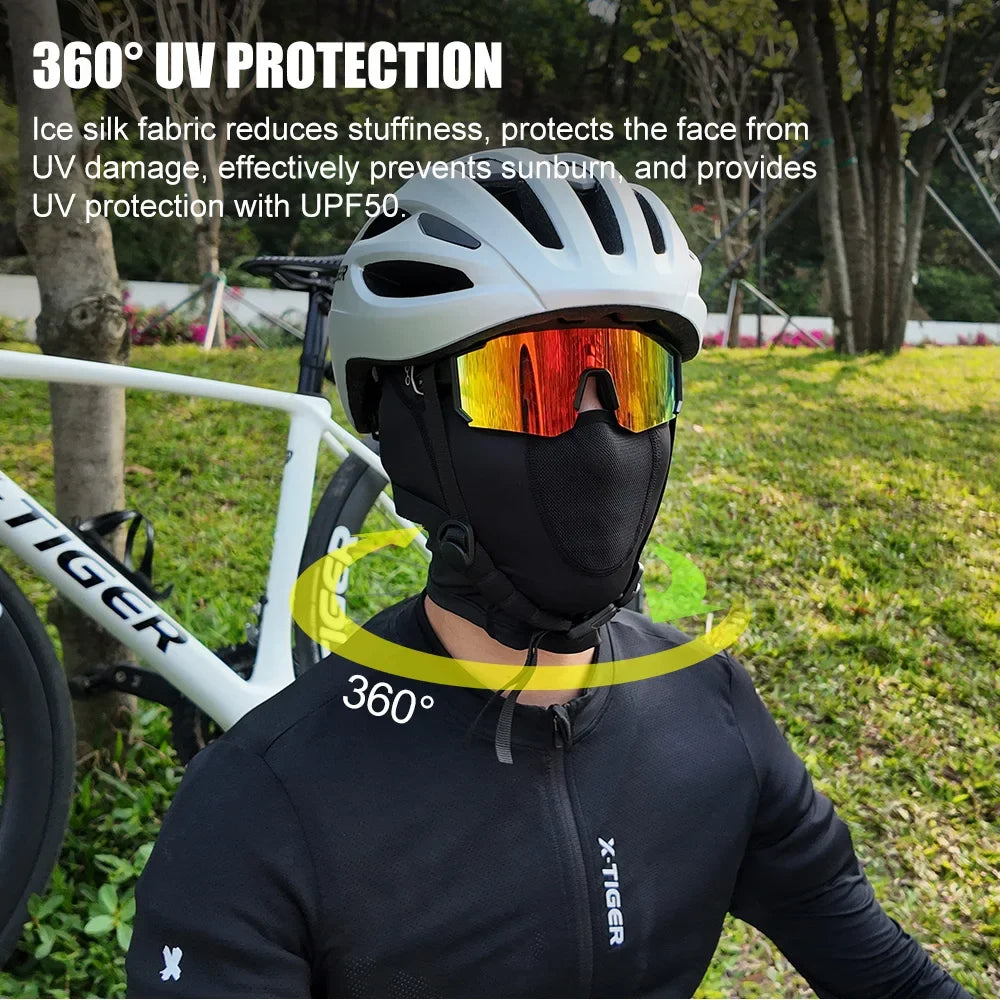 X-TIGER Cycling Balaclava UPF50+ Full Face Mask – Summer UV