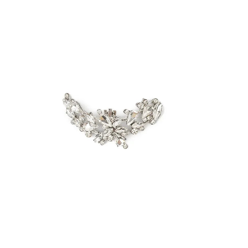 Rhinestone Floral Shoe Clip – Detachable Wedding Shoe Buckle