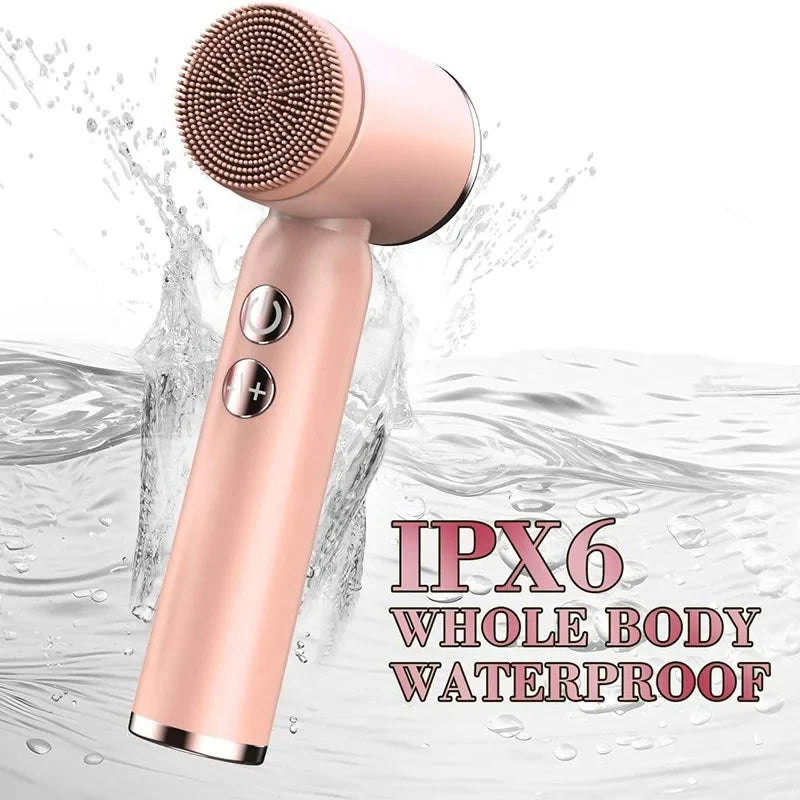 Silicone Electric Facial Cleansing Brush | Ultrasonic Massager