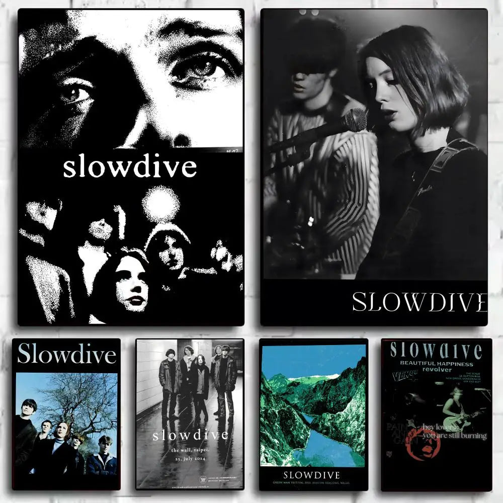 Slowdive Rock Band Poster Sticker – HD Wall Art Home Decor