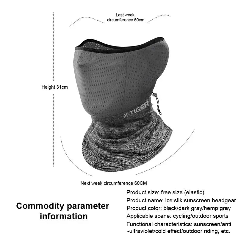 X-TIGER Ice Silk Cycling Balaclava – UV Face Cover