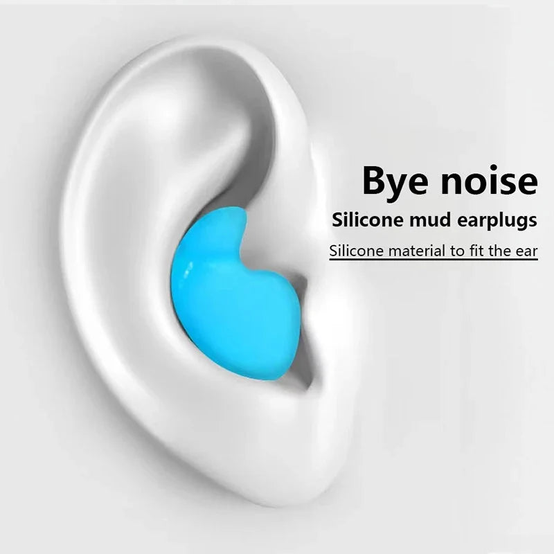 30-Pack Reusable Silicone Ear Plugs – Noise Reduction for Sleep