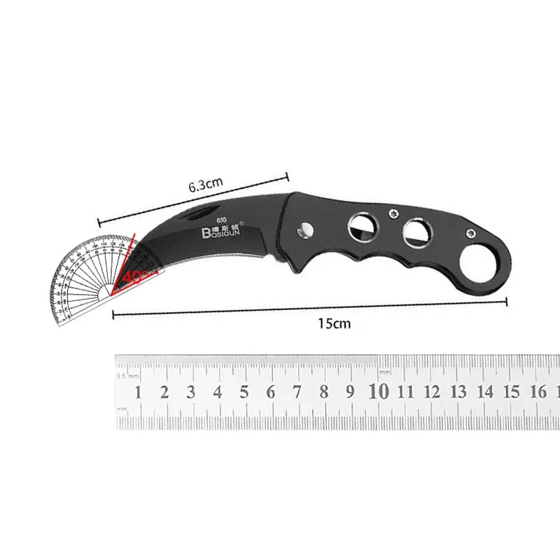 Folding Stainless Steel Multi-Purpose Camping & Fruit Knife