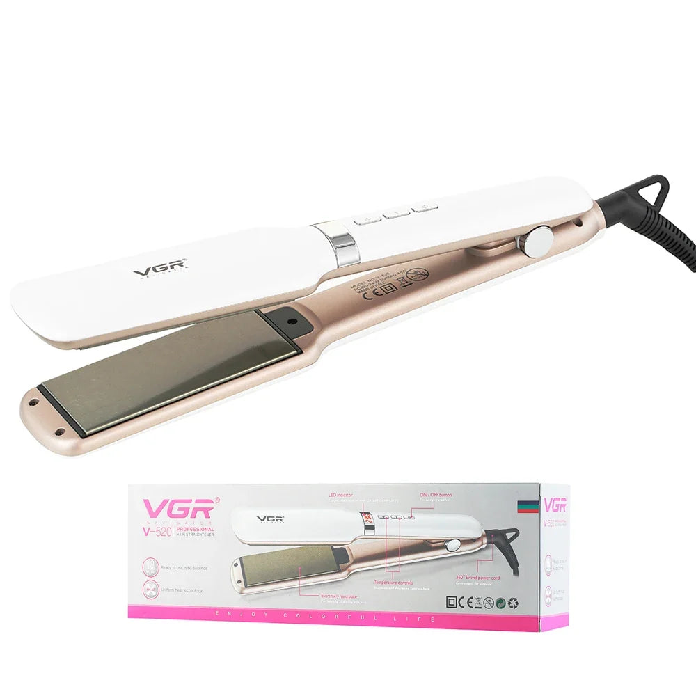 VGR V-520 Adjustable Hair Straightener & Curler | 140–230°C