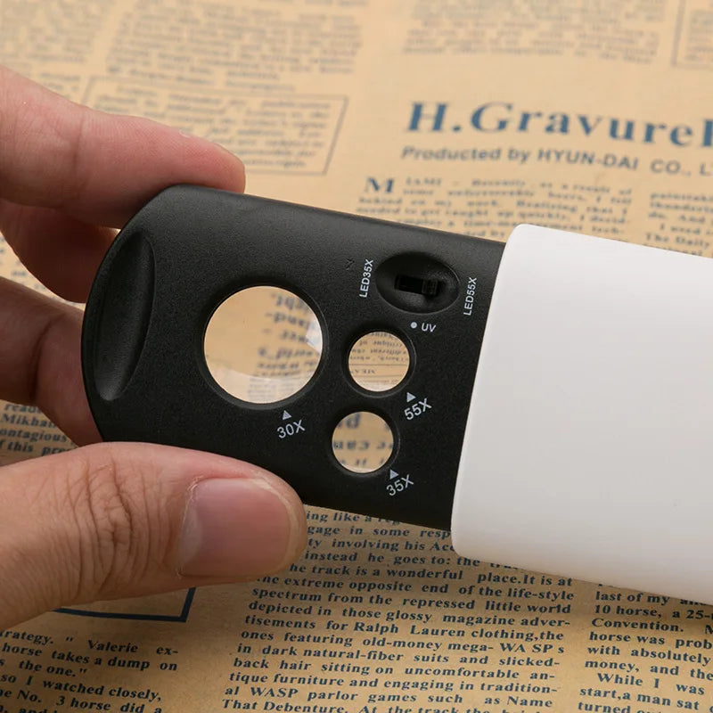 30X 35X 60X LED Loupe Magnifier – Jewelry, Coin & Antique
