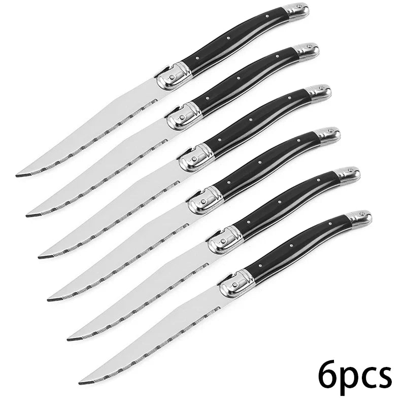 Laguiole Stainless Steel Cutlery Set – Knives, Forks & Spoons