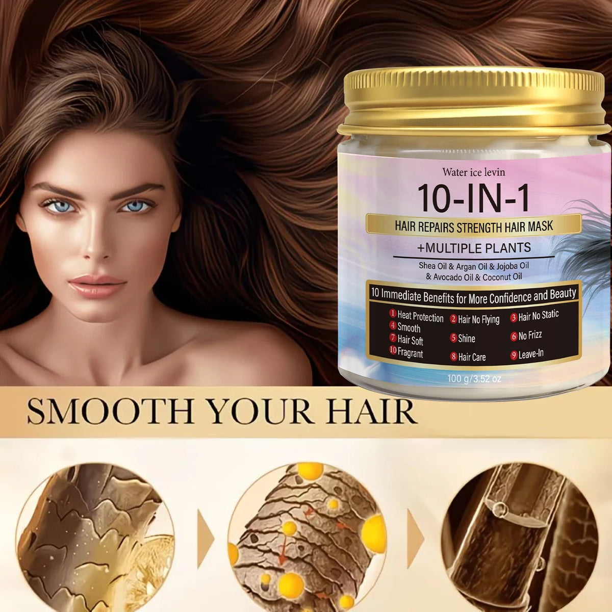 Multi-Oil Hair Mask Keratin & Biotin | 10-in-1 Repair, 100g