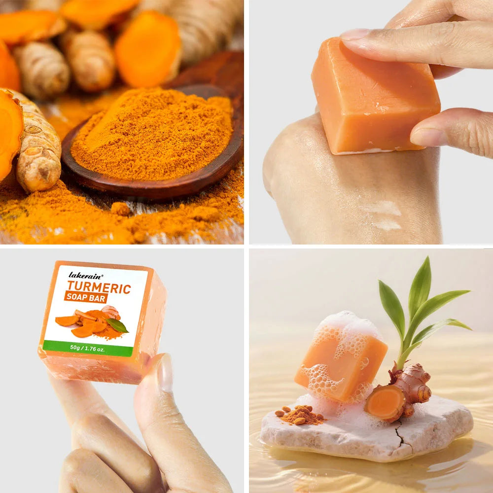 Handmade Turmeric Soap Bar – Face & Body Brightening Cleanser