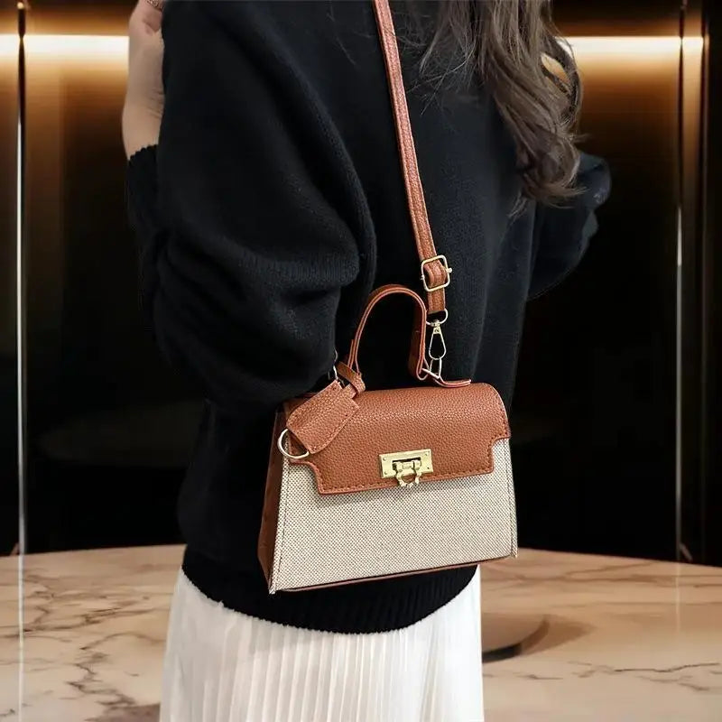 Women's PU Leather Crossbody Shoulder Tote Bag | Stylish Purse