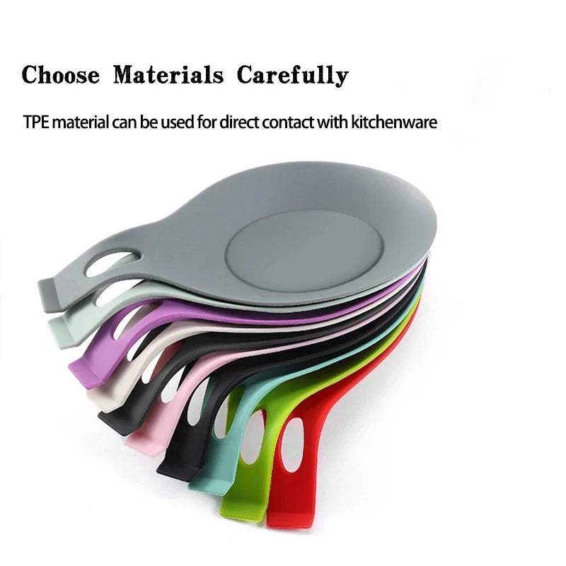 Silicone Spoon Rest & Utensil Cushion – Heat-Safe, Easy Clean