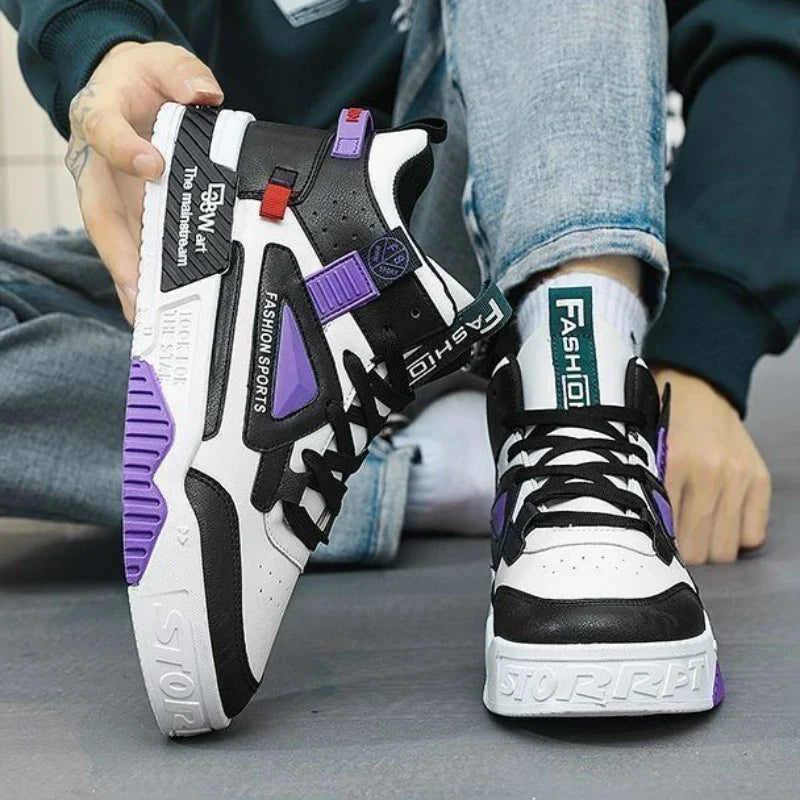 Men's High Top Sneakers – Lightweight Breathable Platform Shoes