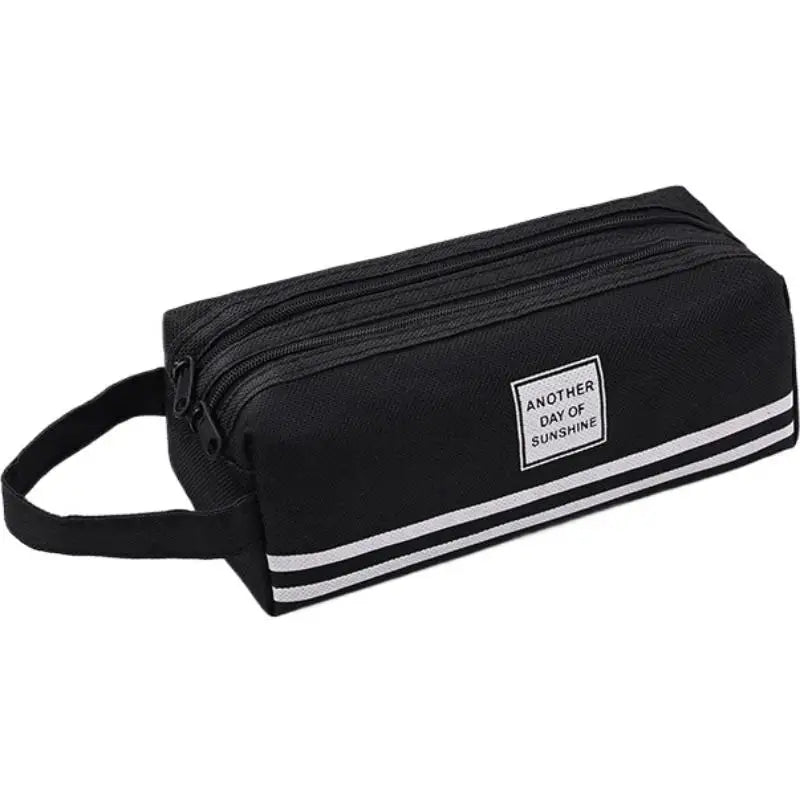 Large Capacity Double Layer Oxford Cloth Pencil Case