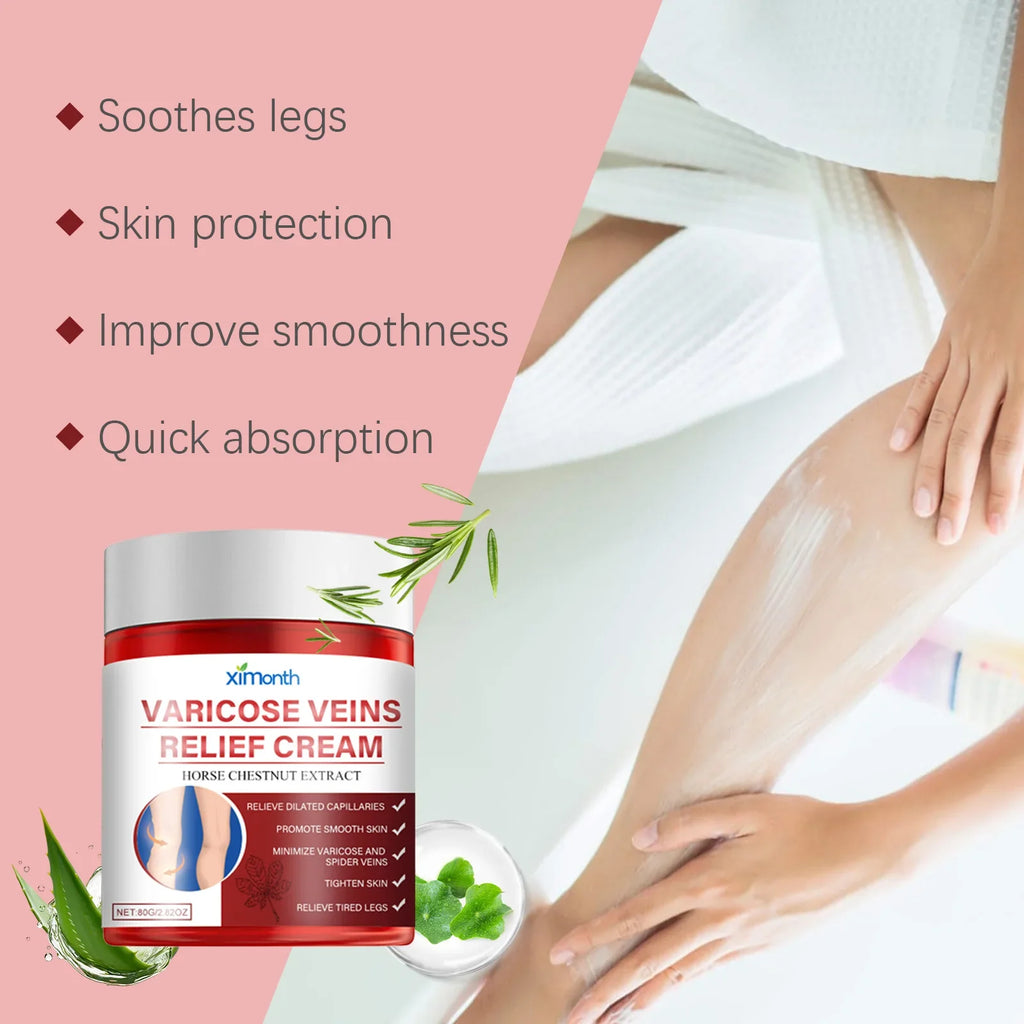 Ximonth Varicose Vein Relief Cream | Leg Swelling & Circulation